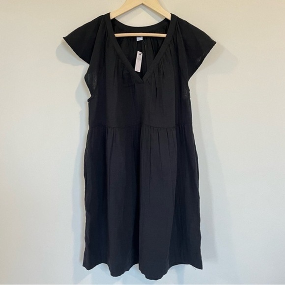 Old Navy Black Cotton Mini Dress - Picture 2 of 12